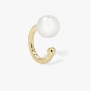 Melinda Maria Perfect Pearl Ear Cuff Gold